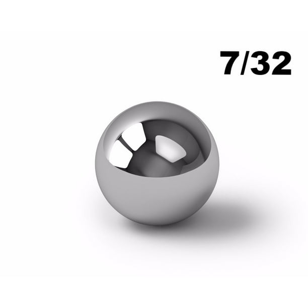 GRADE 25, 7//32 INCH STAINLESS STEEL BALL 100 COUNT